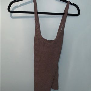 Knitted gray tank top!